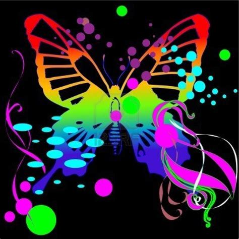 Neon Butterfly Wallpaper - WallpaperSafari