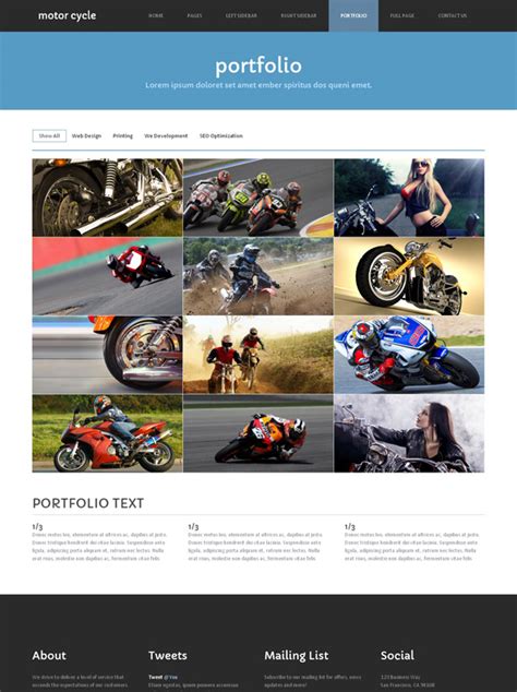 Motorsport Site Template - Motorcycle - Website Templates - DreamTemplate