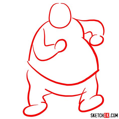 How to draw Fat Albert - Sketchok easy drawing guides