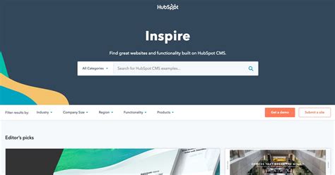 Inspire | CMS Hub Website Examples