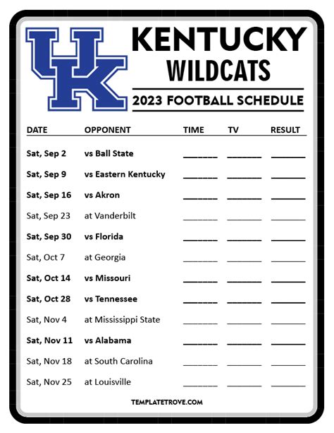 University Of Kentucky Football Schedule 2024 - Aimee Atlante