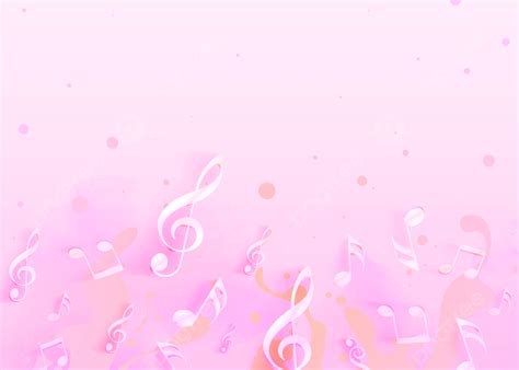 Pink Music Notes Wallpaper