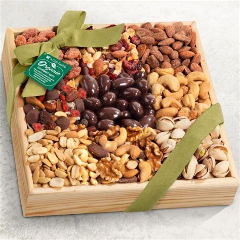 Mendocino Organic Nut Gift Basket - RA4009 - A Gift Inside