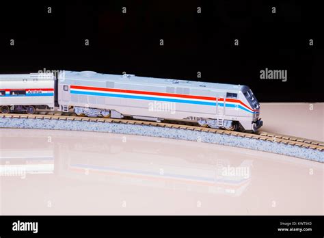 The amtrak model train Stock Photo - Alamy