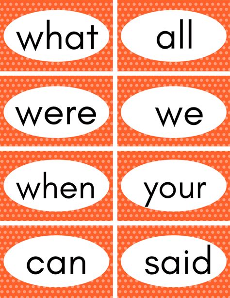 Free Printable Sight Words Flash Cards | It's a Mother Thing