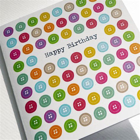 Handmade Personalised Illustrated Button Card By Spotty N Stripy ...