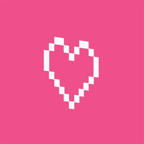 Vector pixel art icon heart vector 8 bit 27199141 Vector Art at Vecteezy