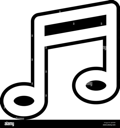 musical note icon black vector illustration Stock Vector Image & Art ...