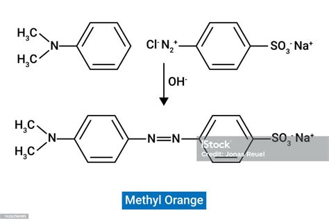 Chemical Structure Of Methyl Orange Stock Illustration - Download Image ...