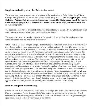 Sample College Transfer Essay – Telegraph