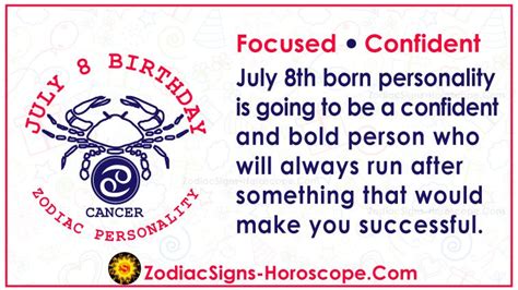 July 8 Zodiac (Cancer) Horoscope Birthday Personality and Lucky Things | ZSH