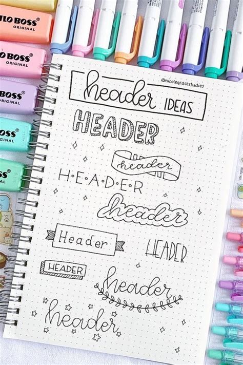 35+ Best Bullet Journal Header & Title Ideas For 2024