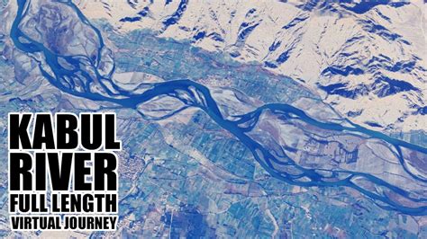 Kabul river from start point to end point aerial imagery video virtual journey - YouTube