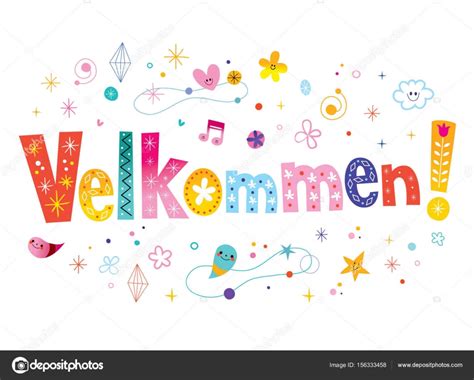 Velkommen welcome in Dutch language — Stock Vector © Aliasching #156333458