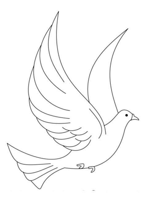 Coloring Pages | Flying Pigeon Coloring Pages