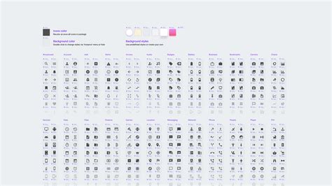 Figma material icons set