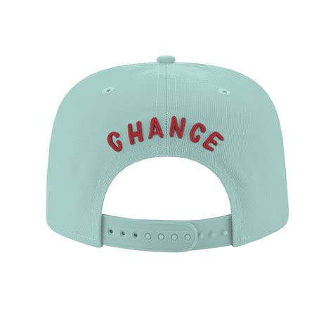 Chance 3 New Era Clear Mint/Scarlet Hat – Chance the Rapper Official