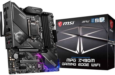 MSI MPG Z490M GAMING EDGE WIFI Intel Z490 Comet Lake LGA1200 Micro-ATX ...