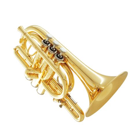 Carol Brass CPT-4000-YLS-C-S C Pocket Trumpet with Satin Finish ...