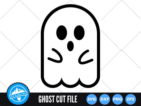 Ghost SVG | Halloween SVG | Ghost Silhouette By LD Digital | TheHungryJPEG