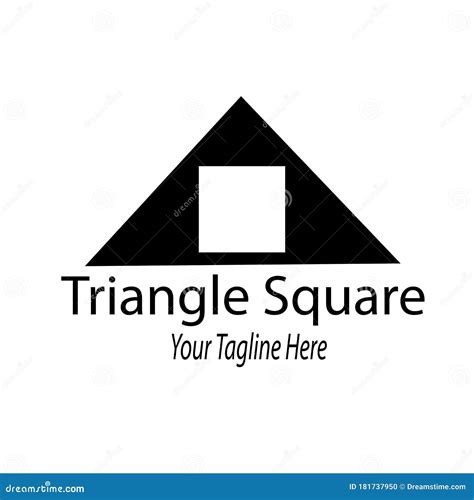 Triangle Square Logo stock vector. Illustration of font - 181737950