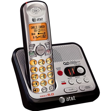 AT&T EL52100 DECT 6.0 Single Handset Cordless Phone w/ Digital Answering System