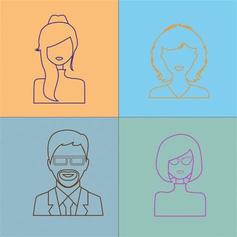 People outline free vector download (17,544 Free vector) for commercial ...