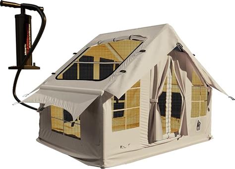 RBM OUTDOORS Panda Air Large Inflatable Camping Tent House 4-8 Person - Outdoor Tents for ...