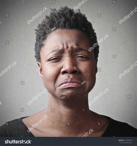 Black Sad Girl Crying Stock Photo 126009797 : Shutterstock