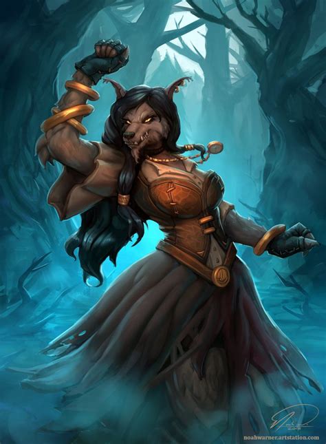 Witchwood Reveler - Hearthstone Fanart, Noah Warner | Female werewolves ...