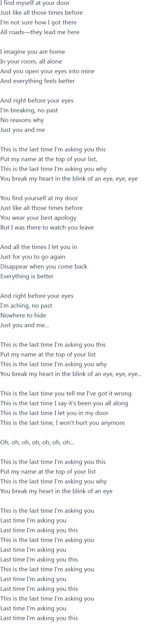 Taylor Swift - The Last Time ft. Gary Lightbody Lyrics & Official Video