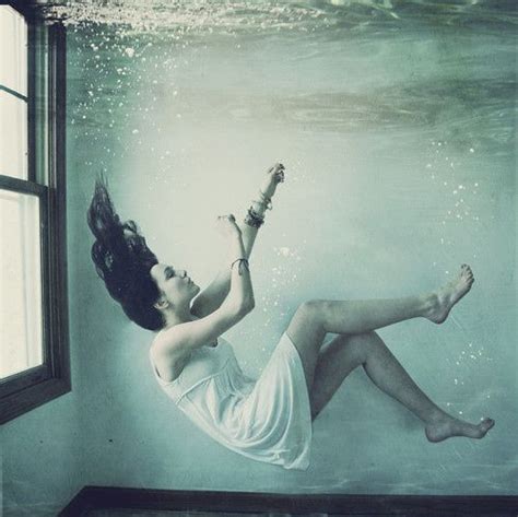 deviant art by Favim die died eerie falling girl underwater sinking ...