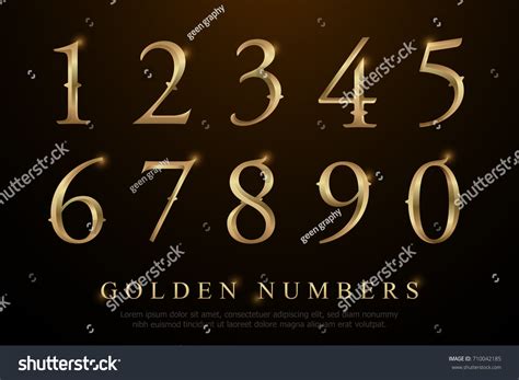 Elegant gold number 6 Images, Stock Photos & Vectors | Shutterstock