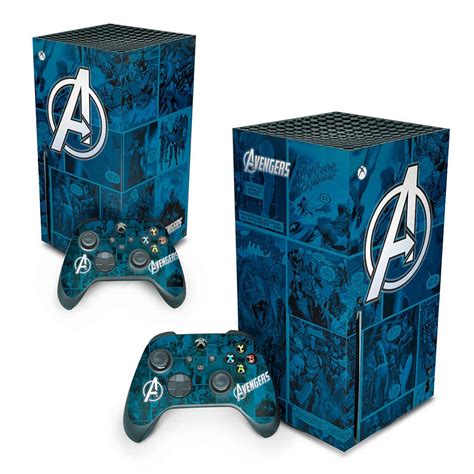 Xbox Series X Skin - Avengers Vingadores Comics - Pop Arte Skins