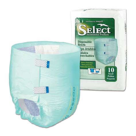 Select Adult Incontinence Brief S Heavy Absorbency Full Fit, 2620 ...