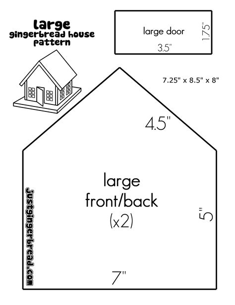 Free Gingerbread House Templates This Is A Fun Christmas Craft For Kids! - Printable Templates Free