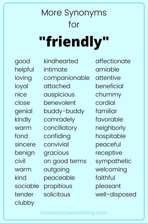 Friendly Synonym