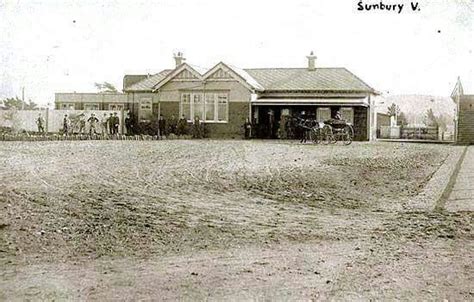 Sunbury Railway Station in Victoria in 1920. | Victoria australia, Australian homes, Melbourne