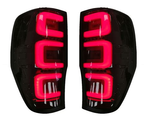 Smoked LED Tail Lights Suitable For Ford Ranger PX1 PX2 PX3 - GrandTek Auto