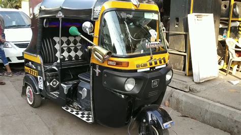 Mumbai modified auto rickshaw | auto rickshaw | Music system auto ...