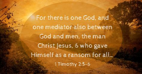 Daily Bible Verse | Jesus Christ | 1 Timothy 2:5-6