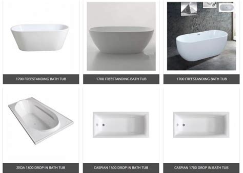 Inset and Freestanding Bathtubs from Tilo Tapware