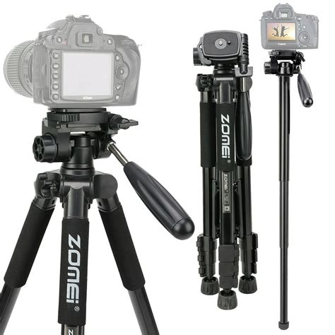 Professional Camera Tripod DSLR Tripod for Travel, Super Lightweight and Reliable Stability ...