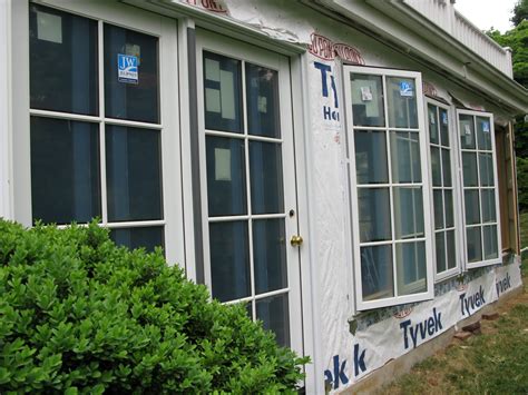 Jane's Home: During: Sunroom Windows and Doors Installed