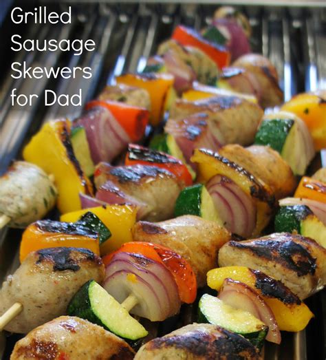 Grilled Sausage Skewers for Dad - Isernio's Premium