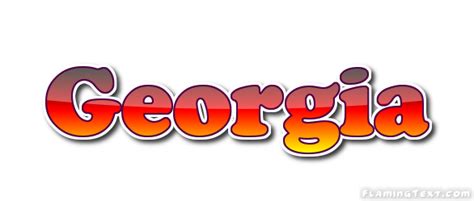 Georgia Logo | Free Name Design Tool from Flaming Text