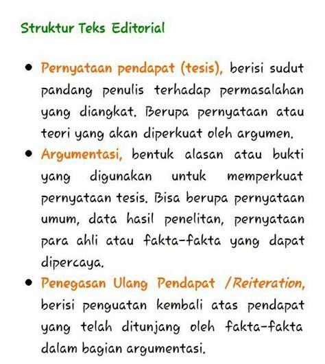 Struktur teks editorial - Universityku