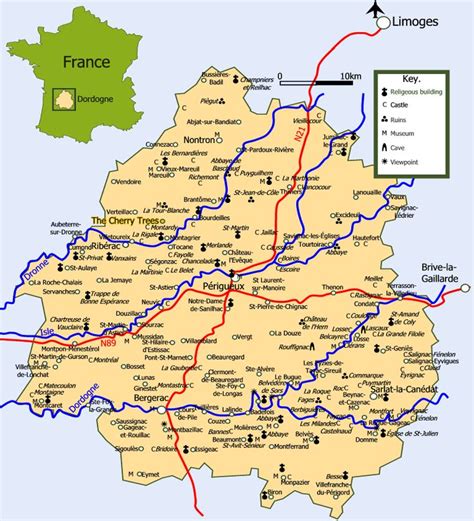 perigord region france map - Google Search