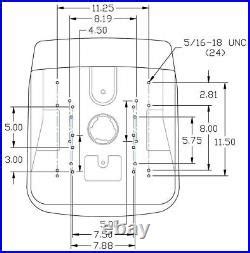 John Deere Gator Pair (2) Black Seats Fit CS and CX With Bracket to Tip ...