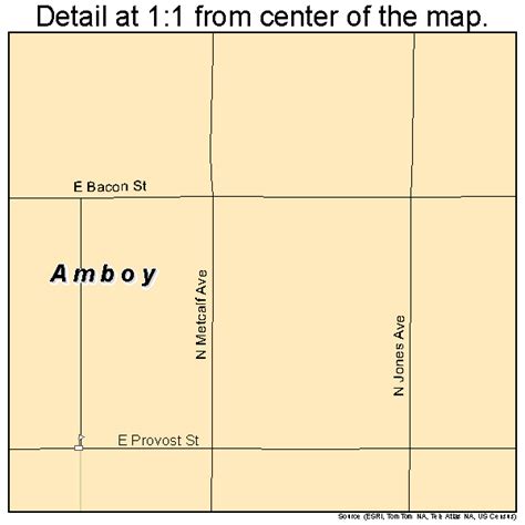 Amboy Illinois Street Map 1701270